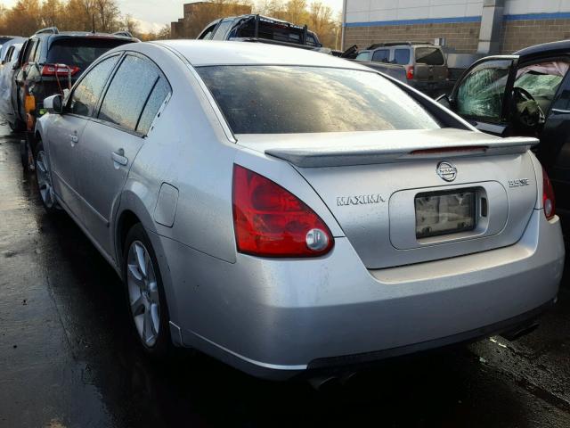 1N4BA41E07C815336 - 2007 NISSAN MAXIMA SE SILVER photo 3