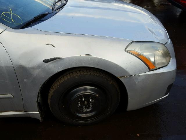 1N4BA41E07C815336 - 2007 NISSAN MAXIMA SE SILVER photo 9