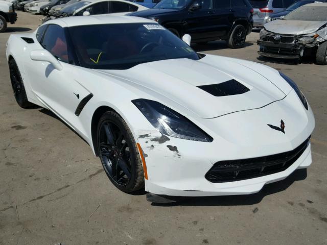 1G1YA2D78J5105689 - 2018 CHEVROLET CORVETTE S WHITE photo 1