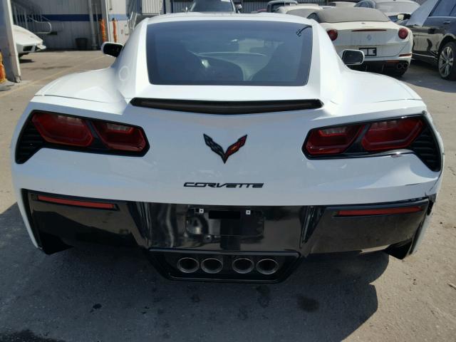 1G1YA2D78J5105689 - 2018 CHEVROLET CORVETTE S WHITE photo 9