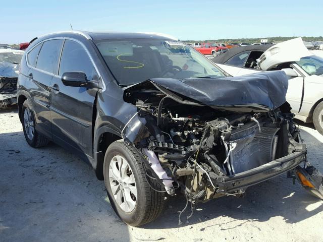 5J6RM3H76EL011339 - 2014 HONDA CR-V EXL BLACK photo 1