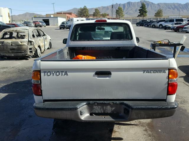 5TENL42NX4Z347032 - 2004 TOYOTA TACOMA WHITE photo 6