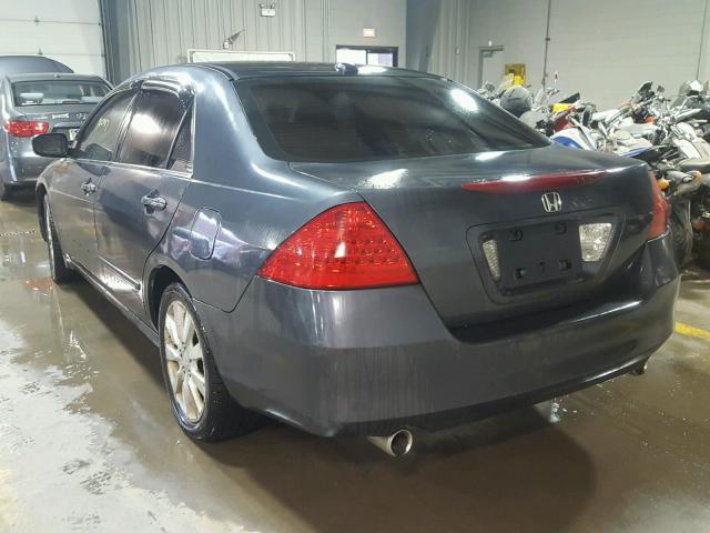 1HGCM66516A017322 - 2006 HONDA ACCORD EX GRAY photo 3