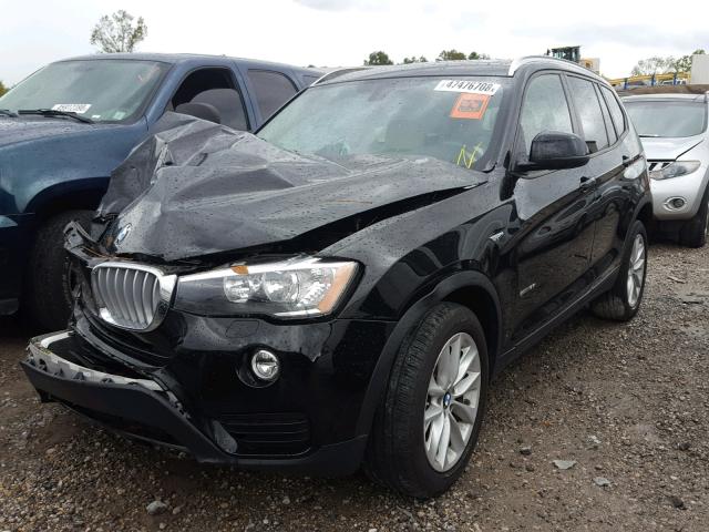 5UXWZ7C35H0V93461 - 2017 BMW X3 SDRIVE2 BLACK photo 2