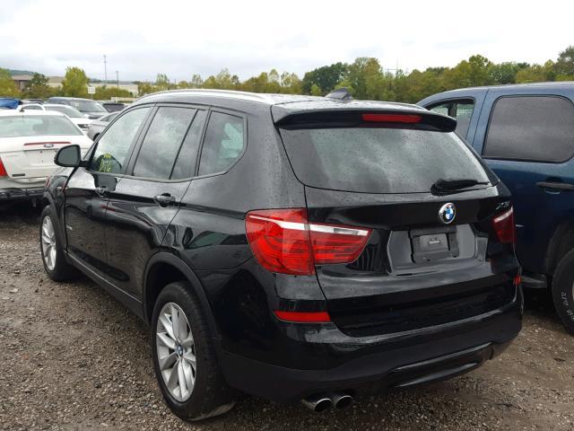 5UXWZ7C35H0V93461 - 2017 BMW X3 SDRIVE2 BLACK photo 3