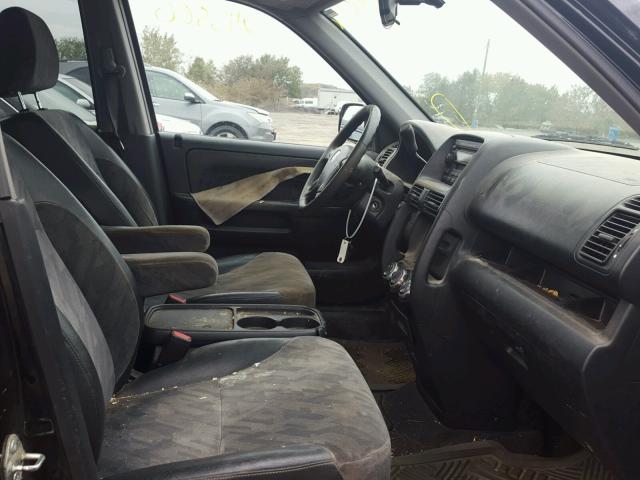 SHSRD78853U112399 - 2003 HONDA CR-V EX შავი ფოტო 5