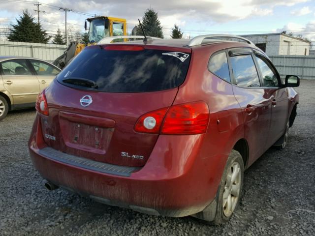 JN8AS58V29W170709 - 2009 NISSAN ROGUE S RED photo 4