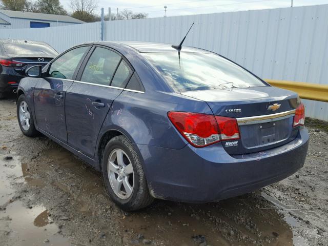 1G1PC5SB5E7448338 - 2014 CHEVROLET CRUZE LT BLUE photo 3