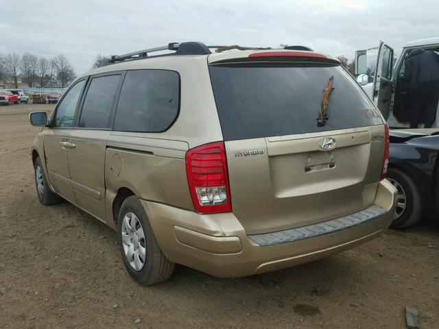 KNDMC233076029600 - 2007 HYUNDAI ENTOURAGE GOLD photo 3