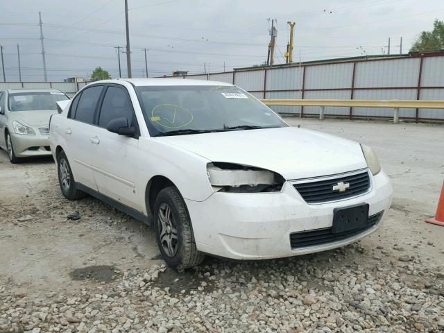 1G1ZS51F76F100533 - 2006 CHEVROLET MALIBU LS WHITE photo 1