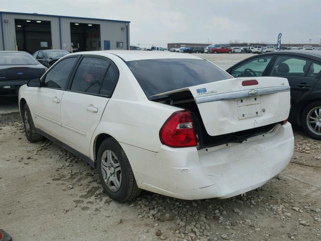 1G1ZS51F76F100533 - 2006 CHEVROLET MALIBU LS WHITE photo 3