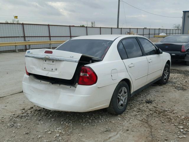 1G1ZS51F76F100533 - 2006 CHEVROLET MALIBU LS WHITE photo 4