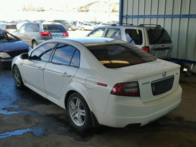 19UUA66278A030758 - 2008 ACURA TL WHITE photo 3