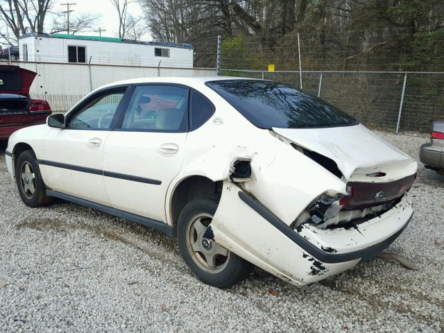 2G1WF52E649191829 - 2004 CHEVROLET IMPALA WHITE photo 3