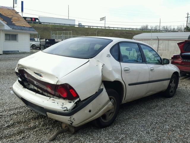 2G1WF52E649191829 - 2004 CHEVROLET IMPALA WHITE photo 4