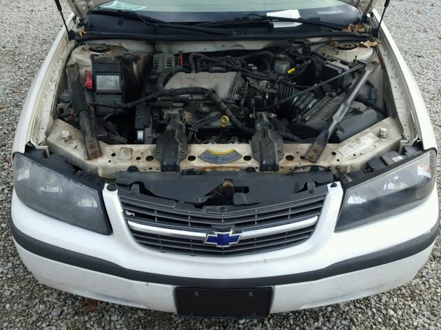 2G1WF52E649191829 - 2004 CHEVROLET IMPALA WHITE photo 7