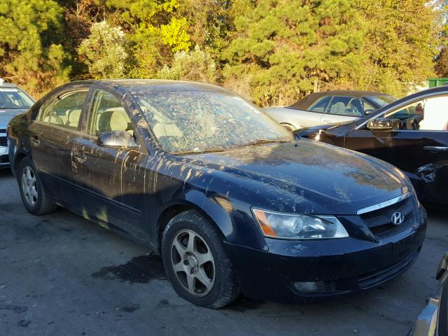 5NPEU46FX6H016523 - 2006 HYUNDAI SONATA GLS BLUE photo 1