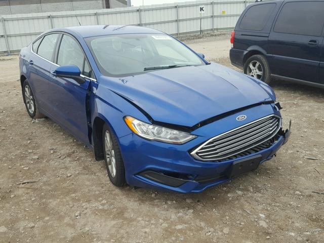 3FA6P0G75HR119348 - 2017 FORD FUSION S BLUE photo 1