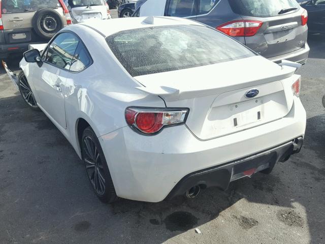 JF1ZCAC12F9604667 - 2015 SUBARU BRZ 2.0 LI WHITE photo 3