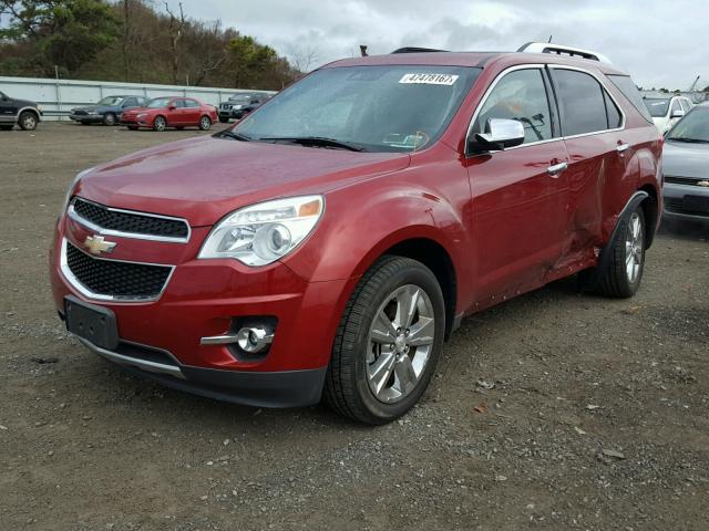 2GNFLHE32F6256893 - 2015 CHEVROLET EQUINOX LT RED photo 2