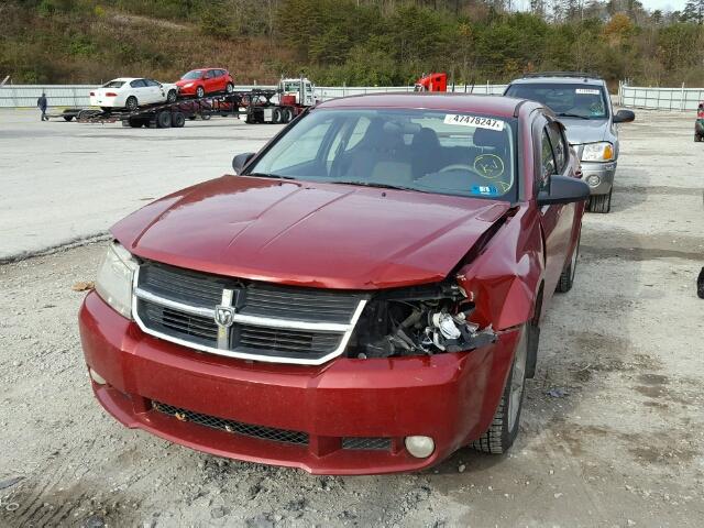 1B3LC56RX8N121237 - 2008 DODGE AVENGER SX MAROON photo 2