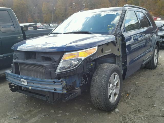 1FMHK7B87CGA30161 - 2012 FORD EXPLORER BLUE photo 2