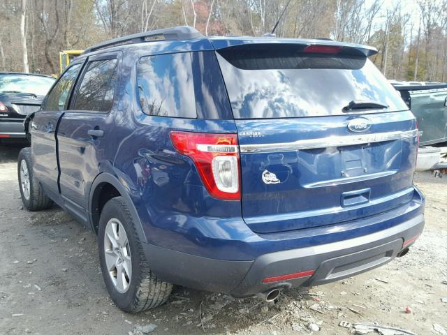 1FMHK7B87CGA30161 - 2012 FORD EXPLORER BLUE photo 3