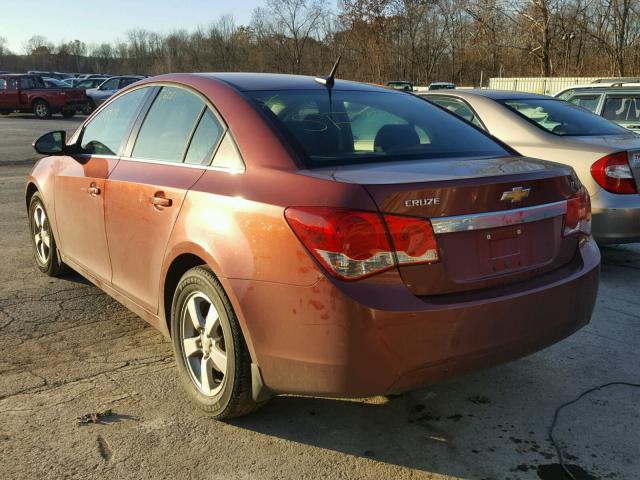 1G1PC5SB5D7196248 - 2013 CHEVROLET CRUZE LT MAROON photo 3