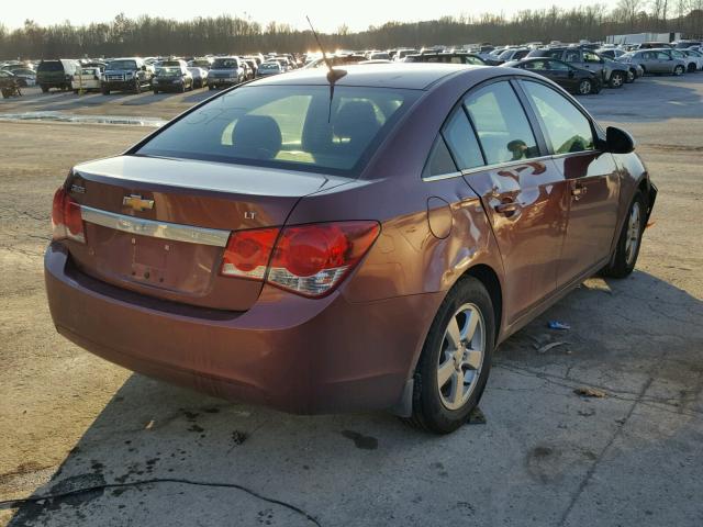 1G1PC5SB5D7196248 - 2013 CHEVROLET CRUZE LT MAROON photo 4