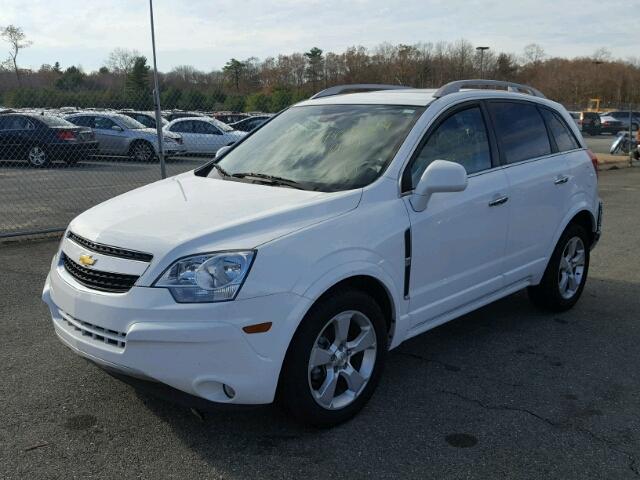 3GNAL4EK3ES596421 - 2014 CHEVROLET CAPTIVA LT WHITE photo 2