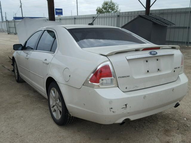 3FAHP08178R101839 - 2008 FORD FUSION SEL WHITE photo 3