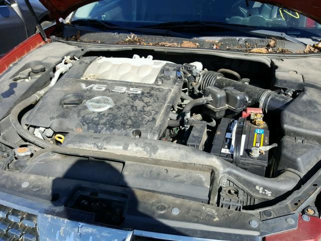 1N4BA41E26C841838 - 2006 NISSAN MAXIMA SE RED photo 7