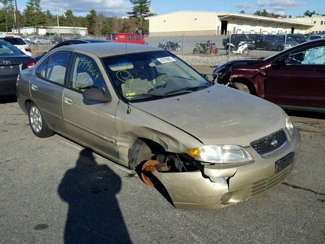 3N1CB51DX2L635614 - 2002 NISSAN SENTRA XE GOLD photo 1