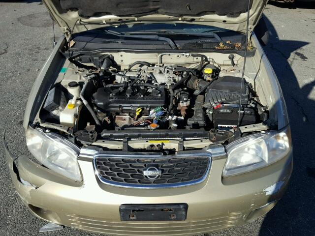 3N1CB51DX2L635614 - 2002 NISSAN SENTRA XE GOLD photo 7