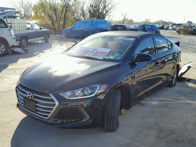 5NPD84LF8HH109208 - 2017 HYUNDAI ELANTRA SE BLACK photo 2