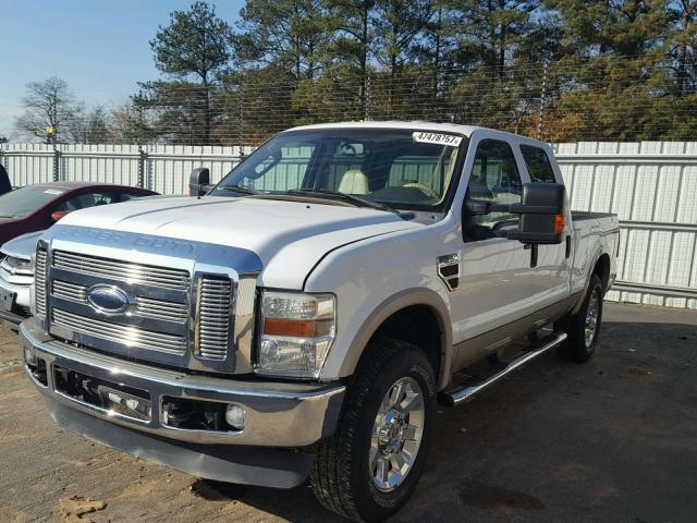 1FTSW21R18EC25106 - 2008 FORD F250 SUPER WHITE photo 2