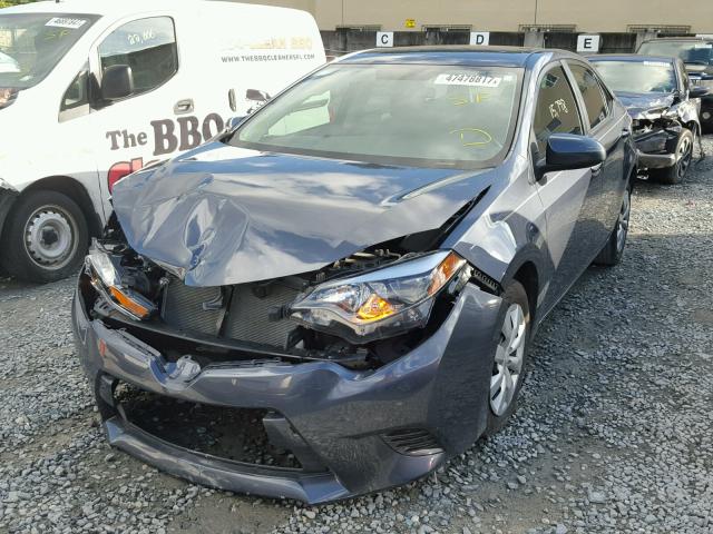 5YFBURHE2GP537762 - 2016 TOYOTA COROLLA L GRAY photo 2