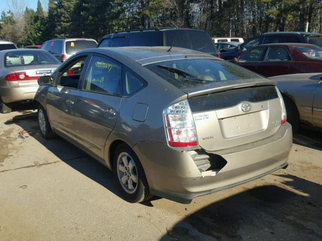 JTDKB20U663160375 - 2006 TOYOTA PRIUS SILVER photo 3