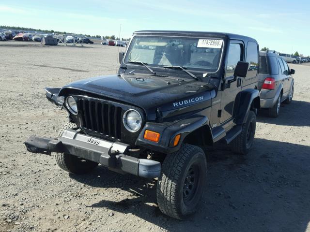 1J4FA59S12P753534 - 2002 JEEP WRANGLER / BLACK photo 2