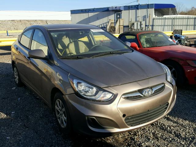 KMHCT4AE7DU421245 - 2013 HYUNDAI ACCENT GLS BROWN photo 1