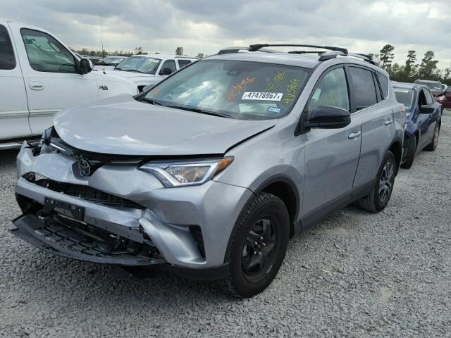 2T3ZFREV4HW343268 - 2017 TOYOTA RAV4 LE SILVER photo 2