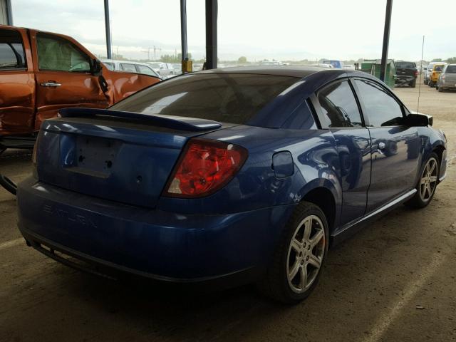 1G8AY12P14Z213838 - 2004 SATURN ION REDLIN BLUE photo 4
