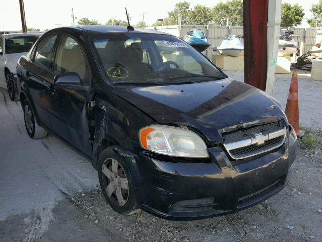 KL1TD56EX9B333610 - 2009 CHEVROLET AVEO LS BLACK photo 1
