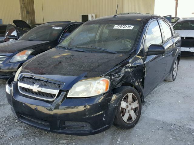 KL1TD56EX9B333610 - 2009 CHEVROLET AVEO LS BLACK photo 2