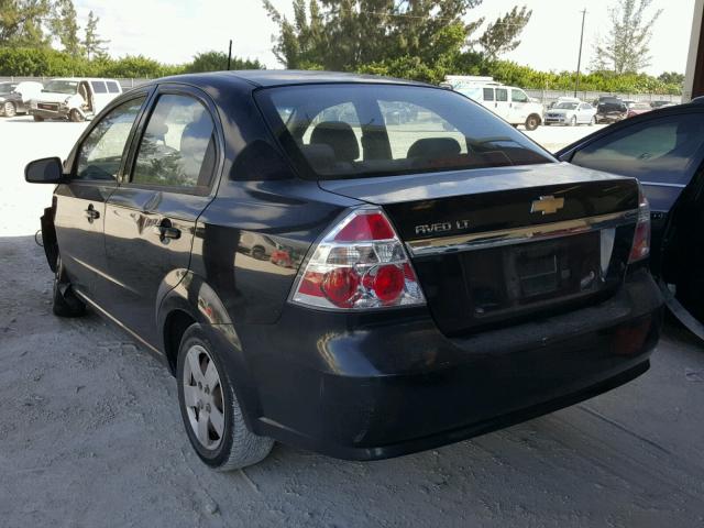 KL1TD56EX9B333610 - 2009 CHEVROLET AVEO LS BLACK photo 3
