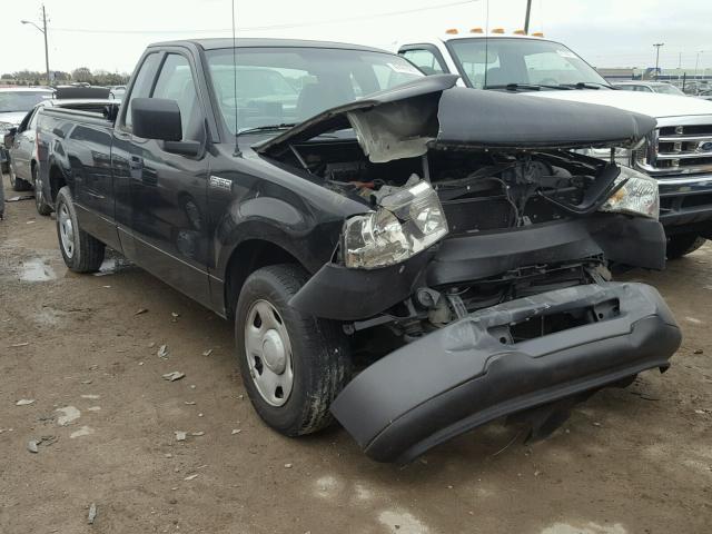 1FTRF12298KF03195 - 2008 FORD F150 BLACK photo 1