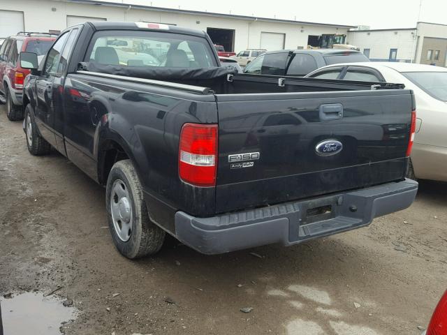 1FTRF12298KF03195 - 2008 FORD F150 BLACK photo 3