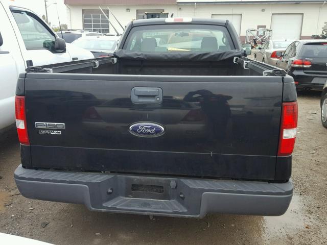 1FTRF12298KF03195 - 2008 FORD F150 BLACK photo 6