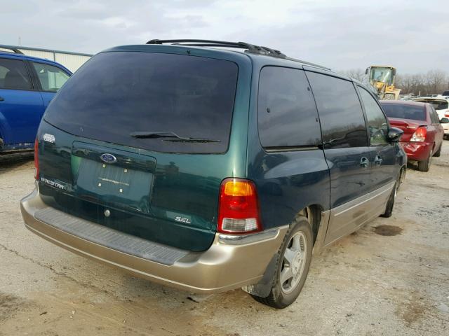 2FMZA534XYBD00893 - 2000 FORD WINDSTAR S GREEN photo 4