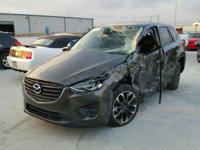 JM3KE2DY7G0627754 - 2016 MAZDA CX-5 GT BROWN photo 2